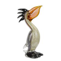 Glazen beeld - pelikaan - Murano Stijl Sculptuur - 28,8 cm hoog