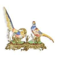 Beeld - fazanten - beeld porselein - 32,5 cm hoog