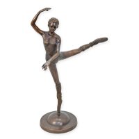 Brons beeld - ballerina - sculptuur - 90 cm hoog