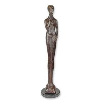 Brons beeld - naakte vrouw - modern - sculptuur - 72 cm hoog