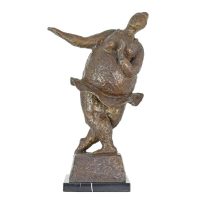 Brons beeld - danseres - modern - sculptuur - 44 cm hoog