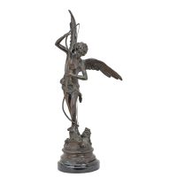 Brons beeld - Cupido - sculptuur - 72 cm hoog