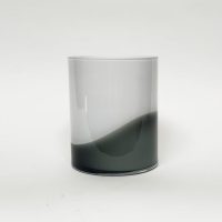 Design vaas Cilinder - Fidrio OPAL - glas, mondgeblazen bloemenvaas - diameter 16.5 cm hoogte 20 cm