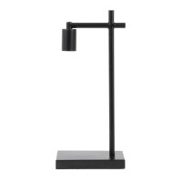 Tafellamp metaal - CORBY mat zwart - 21x12x45,5 cm  - Light & Living
