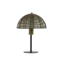 Tafellamp metaal - KLOBU antiek brons - Ø25x33 cm - Light & Living