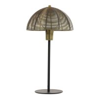 Tafellamp metaal - KLOBU antiek brons - Ø35x45 cm - Light & Living