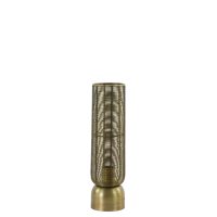 Tafellamp metaal - LEZUZA antiek brons - Ø11x39,5 cm - Light & Living