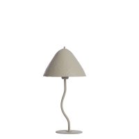 Tafellamp metaal - ELIMO licht grijs - Ø25x50 cm - Light & Living