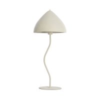 Tafellamp metaal - ELIMO mat crème - Ø25x67 cm - Light & Living