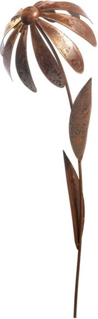 tuinsteker - Echinacea 3D ecoroest- set van 2 - metaal - 125 cm hoog
