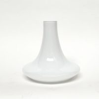 Design vaas Disk - Fidrio OPAL - glas, mondgeblazen bloemenvaas - diameter 24 cm hoogte 22 cm