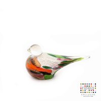Design beeld birdy small - Fidrio MIXED COLOURS - glas, mondgeblazen - diameter 12 cm hoogte 9 cm