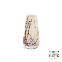 Design Vaas Gloriosa - Fidrio LIGHTENING - glas, mondgeblazen bloemenvaas - hoogte 15 cm