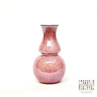 Design Vaas Carino - Fidrio LILA LUSTER - glas, mondgeblazen bloemenvaas - hoogte 22 cm