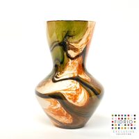 Design Vaas Parma - Fidrio INDIAN SUMMER - glas, mondgeblazen bloemenvaas - hoogte 28 cm