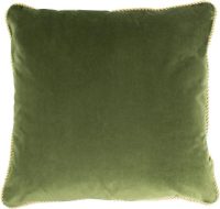 Sierkussen - Fluweel Appel - Groen En Goud - 45 Cm X 45 Cm