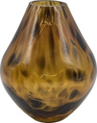 Vaas - Glazen vaas Leopard - Hakbijl Glass - H15 D12
