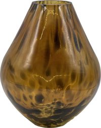 Vaas - Glazen vaas Leopard - Hakbijl Glass - H22 D17