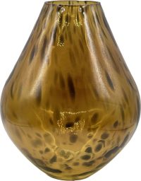 Vaas - Glazen vaas Leopard - Hakbijl Glass - H28 D23