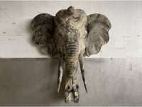 Decoratief beeld - masker olifant - 47x20x50 cm