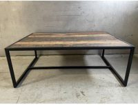 Tafel - koffietafel - bijzettafel - oud hout - 120x80x45 cm