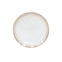 Kitchen trend - Taormina - dinerbord wit met gouden rand - servies - set van 6 - 27 cm rond