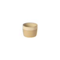 Kitchen trend - Arenito - koffie kop - zandgeel - set van 6 - 8.7 cm rond