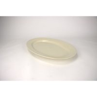 Kitchen trend - Villa - ovale schaal - beige - platte schaal - 41 cm rond