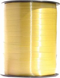 Lint  - krullint - cadeaulint - sierlint licht geel - 5mmx500mtr - 5 rollen  - hobby doe het zelf