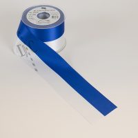 Lint  - satijn lint - 70mmx25mtr - blauw/wit  - hobby doe het zelf