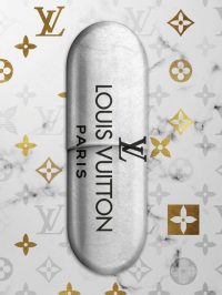 60 x 80 cm - glasschilderij - Fashion - Louis Vuitton - schilderij fotokunst - foto print op glas