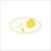 500 etiketten - etiket roos wit goud - envelop sticker - sluitzegel sticker