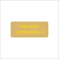 500 etiketten - etiket hartelijk gefeliciteerd goud - envelop sticker - sluitzegel sticker