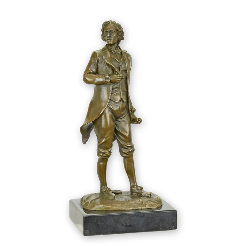 Bronzen Mozart Beeldje