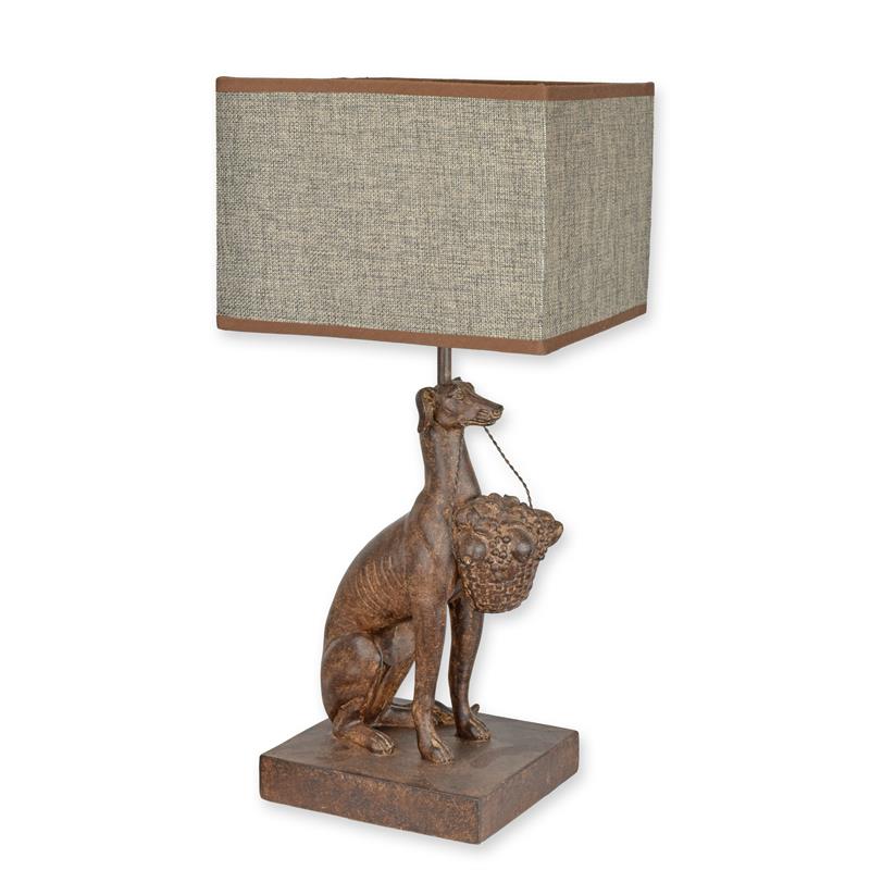 Tafellamp - Windhond - Decoratieve sfeerlamp - 46,5 cm hoog