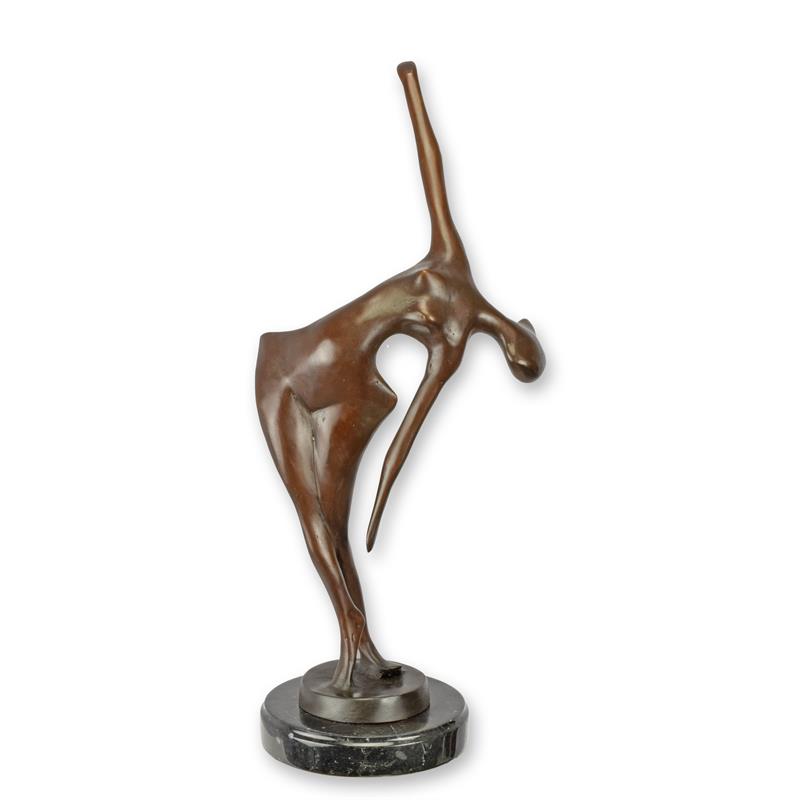 Bronzen beeld - Danseres - sculptuur - 40,8 cm hoog